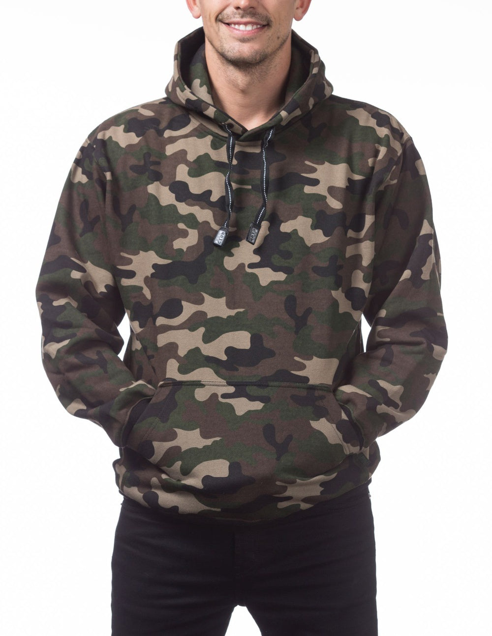 Pro- Club Heavyweight Hood,  142-CAMO