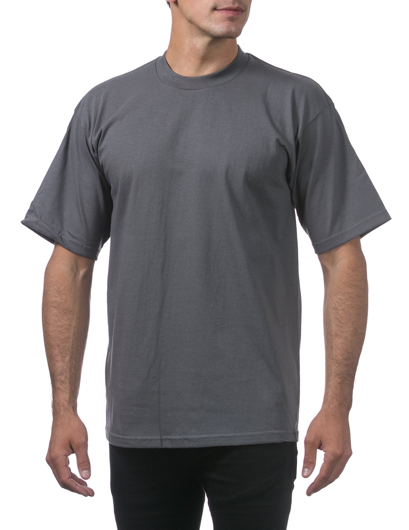 PRO CLUB Heavyweight Short Sleeve Tall Tee  GRAPHITE - THE M.F OLDSCHOOL STORE