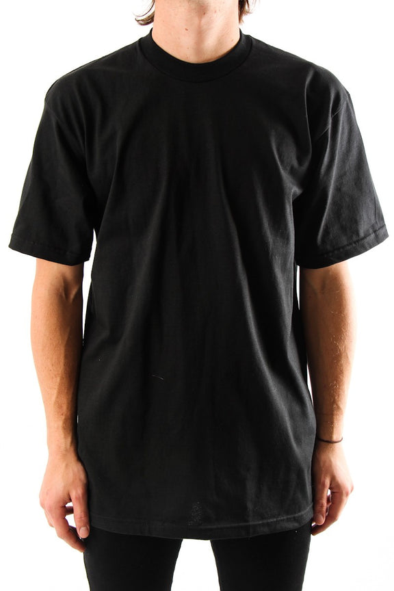 Pro Club Tee Shirt S/S Heavyweights   Talls   BLACK - THE M.F OLDSCHOOL STORE